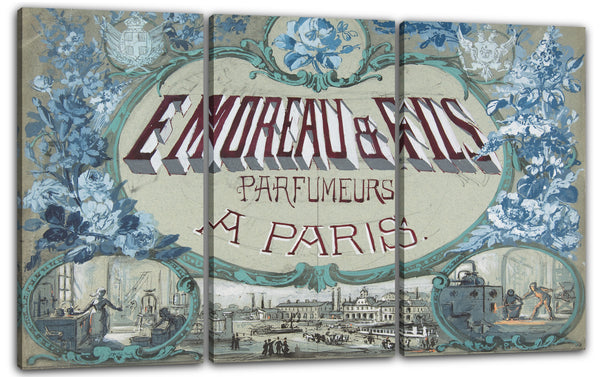 Leinwandbild Anonym, Französisch, 19. Jahrhundert - E. Moreau & Fils, Parfumeurs à Paris