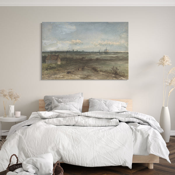 Leinwandbild Jan Hendrik Weissenbruch - Ansicht von Haarlem von den Dünen