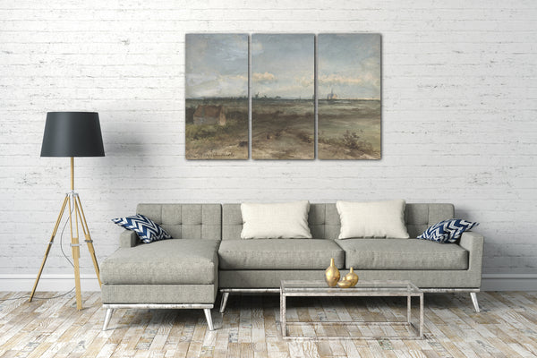 Leinwandbild Jan Hendrik Weissenbruch - Ansicht von Haarlem von den Dünen