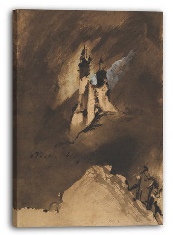 Leinwandbild Victor Hugo - Souvenir eines Schlosses in den Vogesen