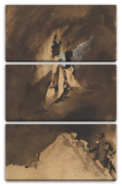 Leinwandbild Victor Hugo - Souvenir eines Schlosses in den Vogesen