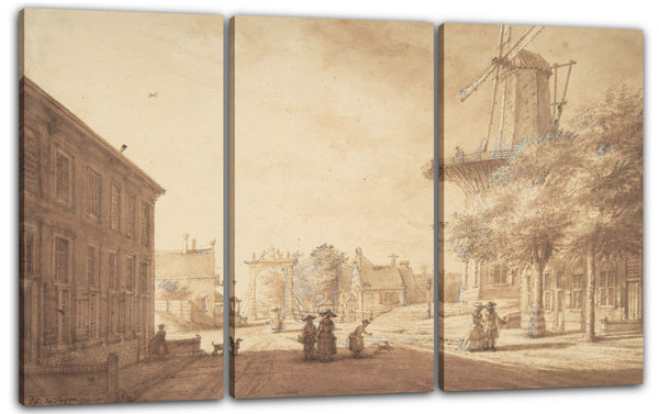 Leinwandbild Jacob Elias La Fargue - Eingang nach Den Haag aus dem Südosten