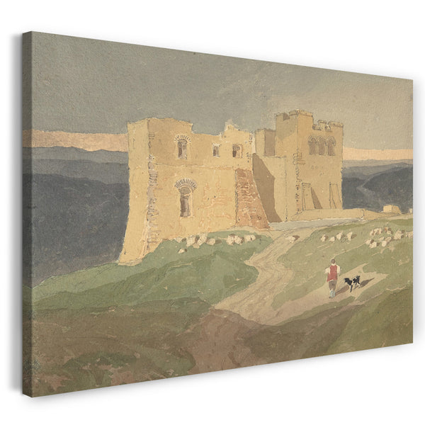 Leinwandbild Kopie nach John Sell Cotman - Schloss in Ruinen