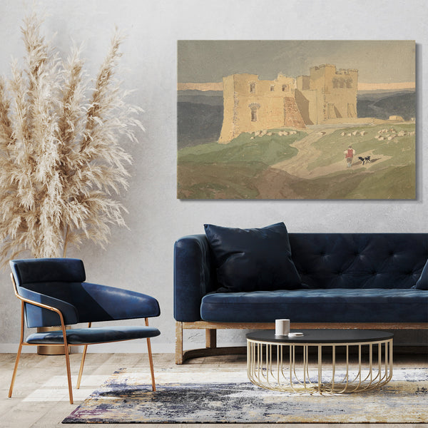 Leinwandbild Kopie nach John Sell Cotman - Schloss in Ruinen