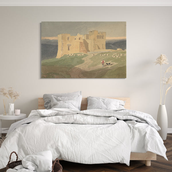 Leinwandbild Kopie nach John Sell Cotman - Schloss in Ruinen