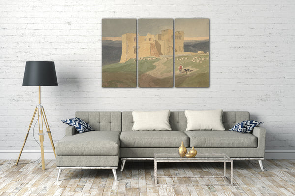 Leinwandbild Kopie nach John Sell Cotman - Schloss in Ruinen