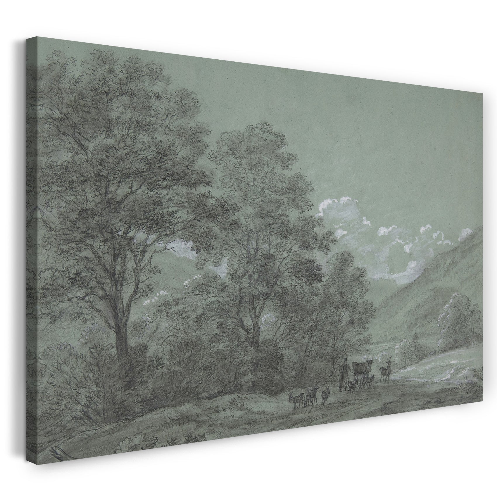 Leinwandbild Cantius Dillis - Landschaft bei Ruhpolding