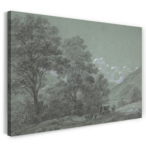 Leinwandbild Cantius Dillis - Landschaft bei Ruhpolding