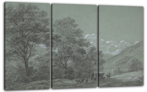 Leinwandbild Cantius Dillis - Landschaft bei Ruhpolding