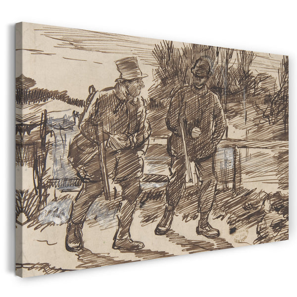 Leinwandbild Charles Samuel Keene - Erwartung (für Punch oder den London Charivari, 23. Oktober 1876)