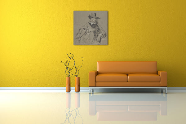 Leinwandbild Jacob Backer - Portrait eines Mannes
