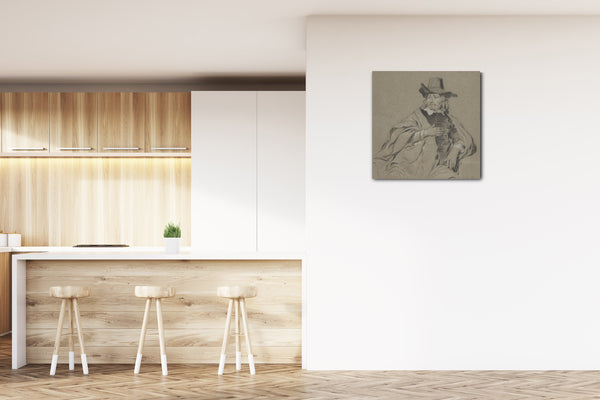 Leinwandbild Jacob Backer - Portrait eines Mannes