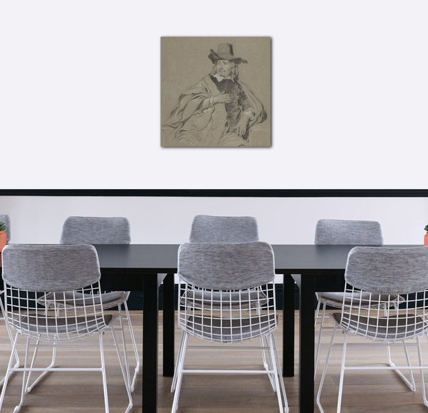 Leinwandbild Jacob Backer - Portrait eines Mannes