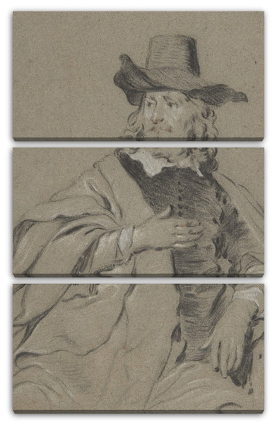 Leinwandbild Jacob Backer - Portrait eines Mannes