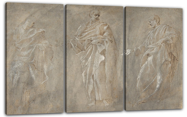 Leinwandbild Nach Francesco Primaticcio - Drei stehende Figuren