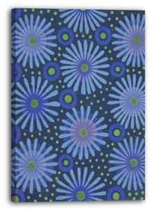 Leinwandbild Paul Poiret zugeschrieben - Textil-Design mit Blumen, Kreisen und Punkten