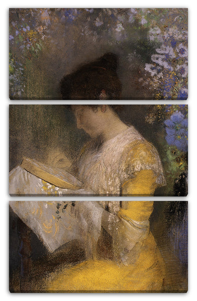 Leinwandbild Odilon Redon - Madame Arthur Fontaine (Marie Escudier, geb. 1865)