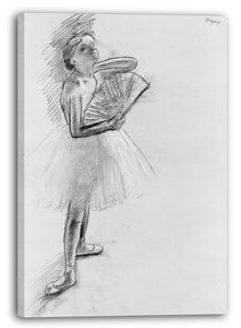 Leinwandbild Edgar Degas - Tänzer mit einem Fächer