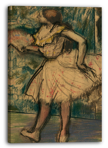 Leinwandbild Edgar Degas - Tänzer mit einem Fächer