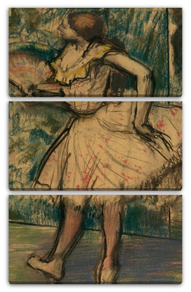 Leinwandbild Edgar Degas - Tänzer mit einem Fächer