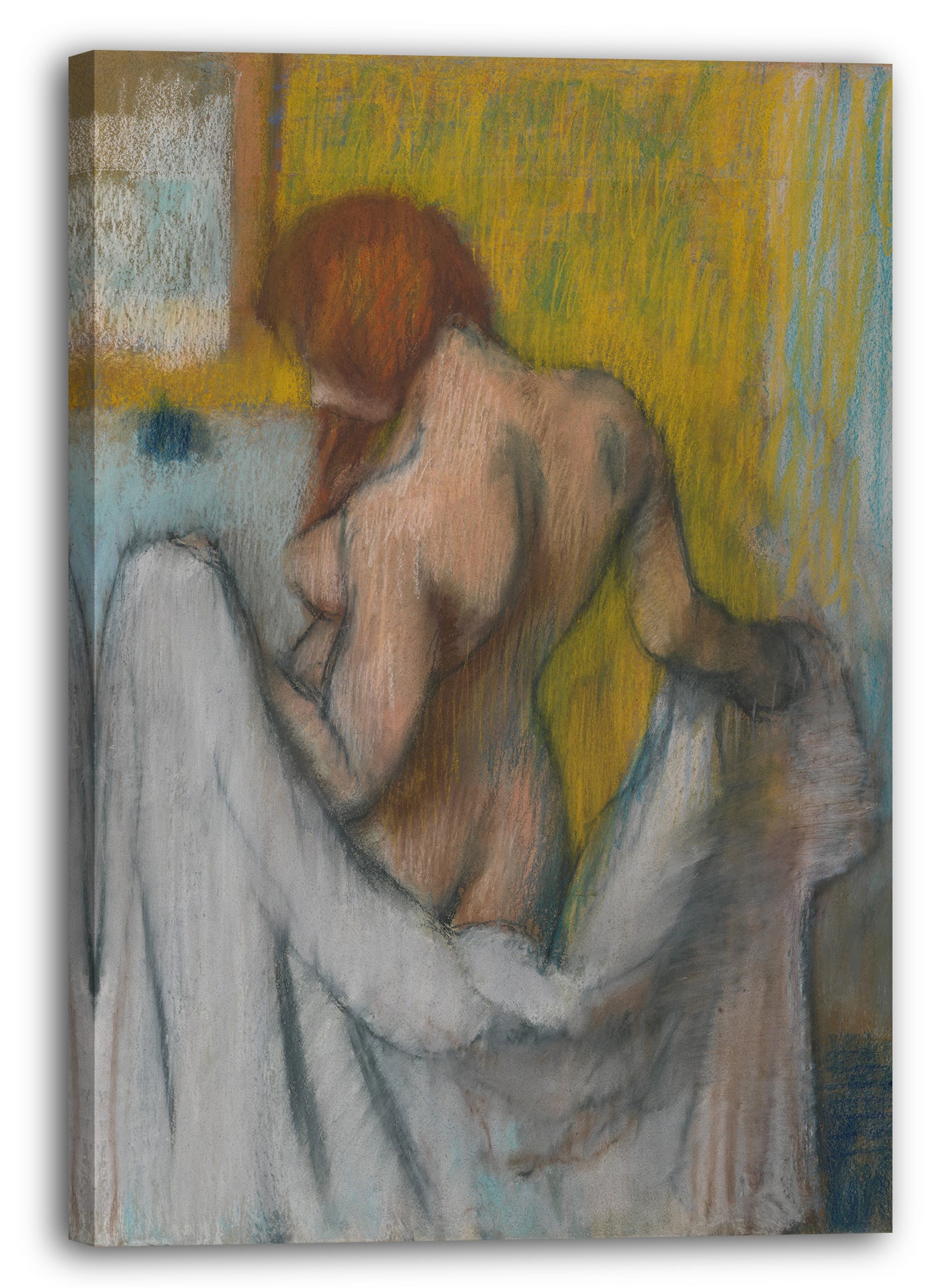 Leinwandbild Edgar Degas - Frau mit einem Handtuch