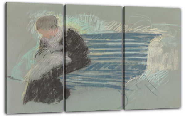 Leinwandbild Mary Cassatt - Frau auf einer Bank