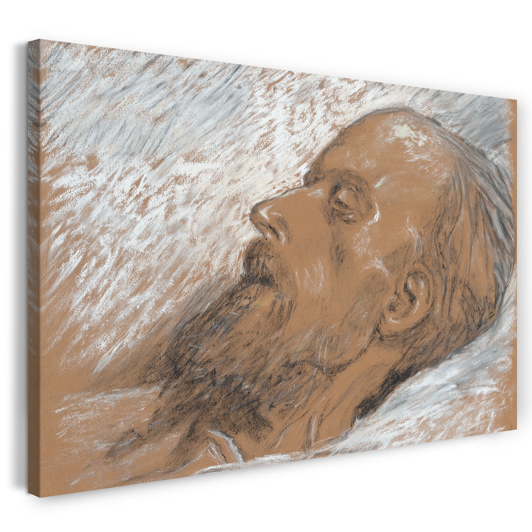 Leinwandbild Pierre-Ernest Prins - Manet auf seinem Totenbett