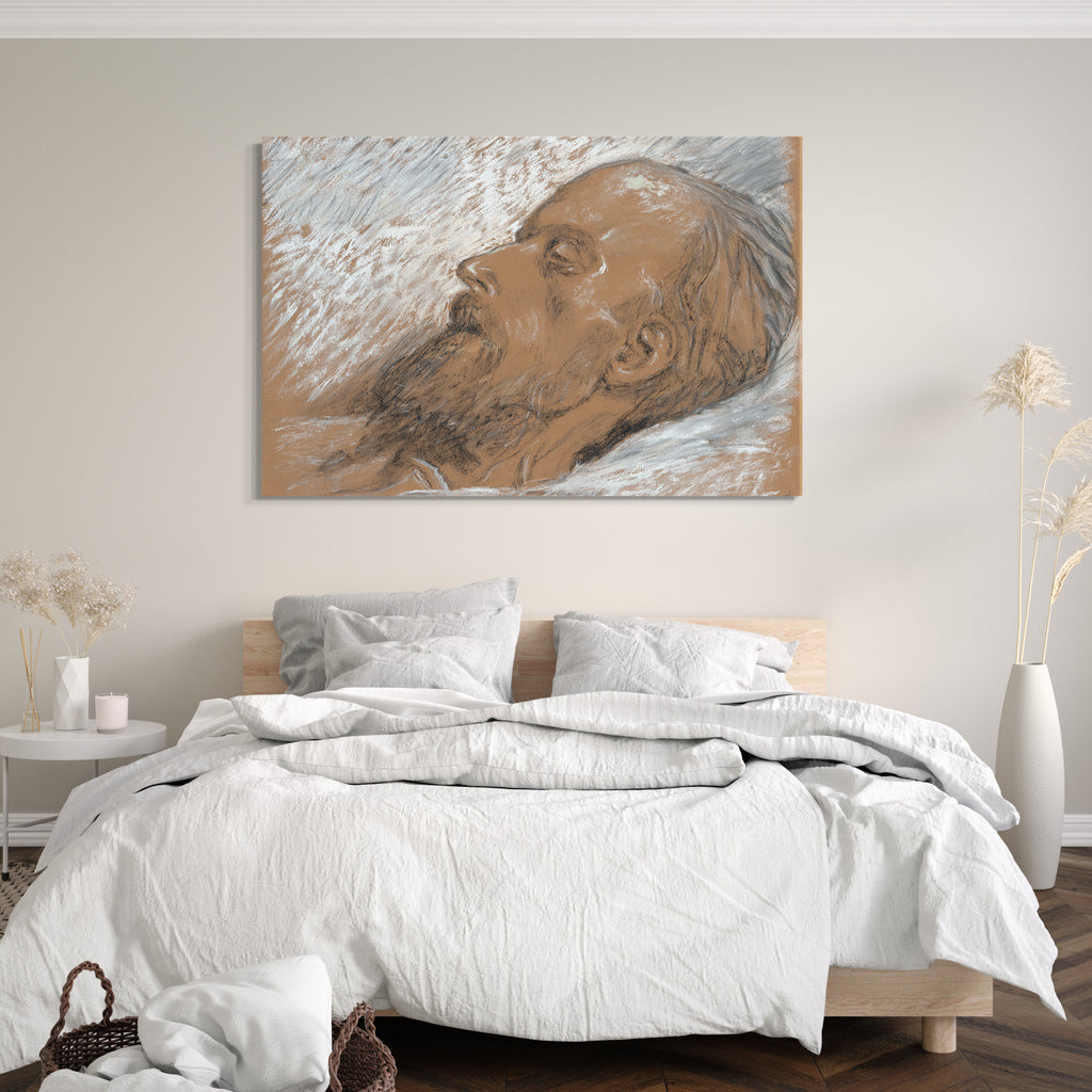 Leinwandbild Pierre-Ernest Prins - Manet auf seinem Totenbett