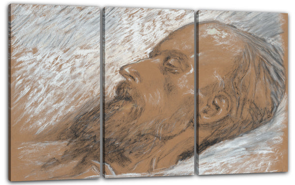 Leinwandbild Pierre-Ernest Prins - Manet auf seinem Totenbett