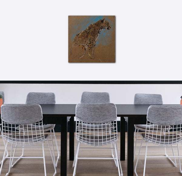 Leinwandbild John Macallan Schwan - Studie eines Jaguars