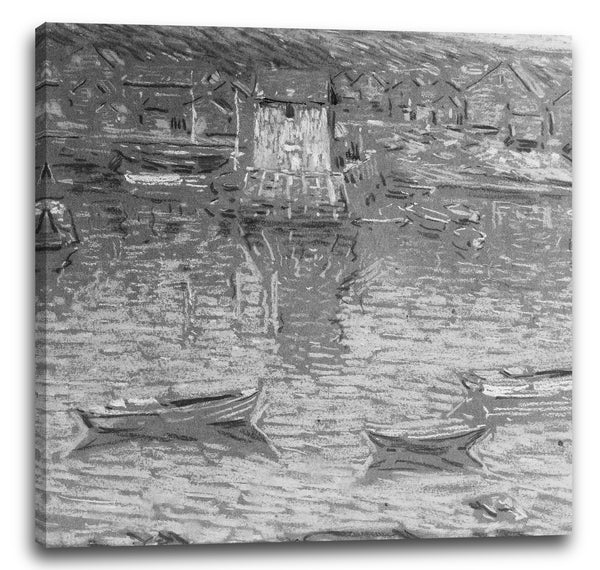 Leinwandbild Charles Salis Kaelin - Boote in einem Hafen