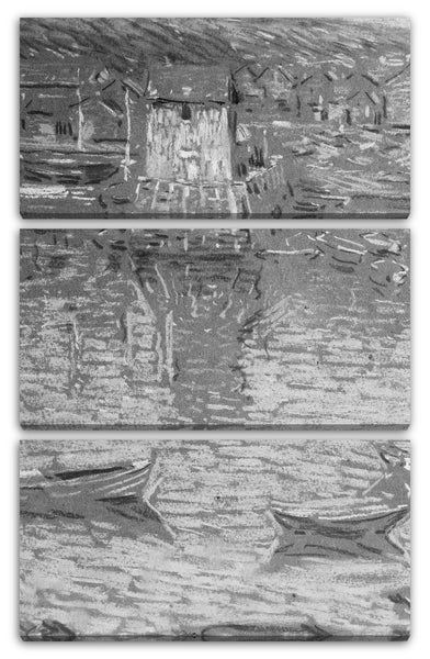 Leinwandbild Charles Salis Kaelin - Boote in einem Hafen
