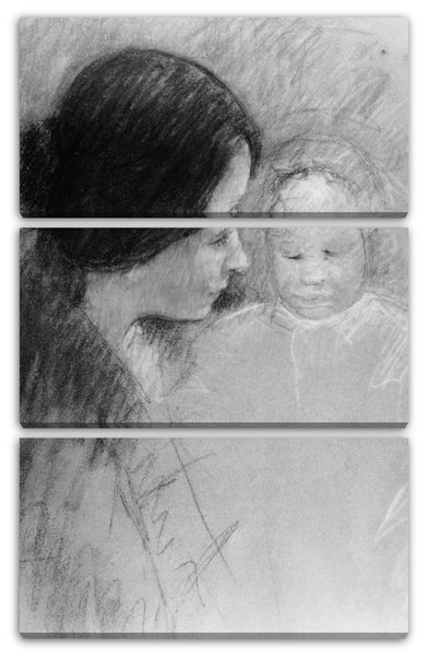 Leinwandbild Mary Cassatt - Mutter und Kind