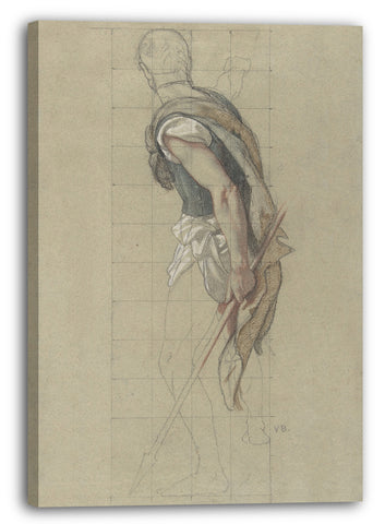 Leinwandbild Victor-François-Eloi Biennourry - Studie eines Soldaten