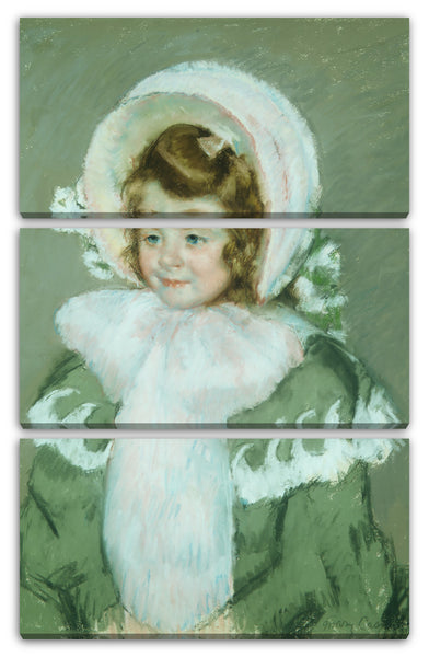 Leinwandbild Mary Cassatt - Kind im grünen Mantel