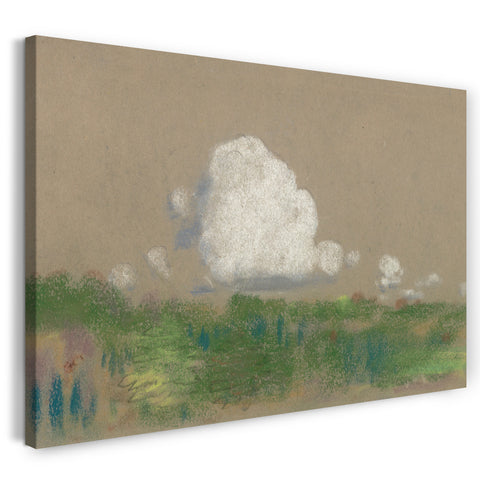 Leinwandbild Arthur B. Davies - Landschaft mit Wolken