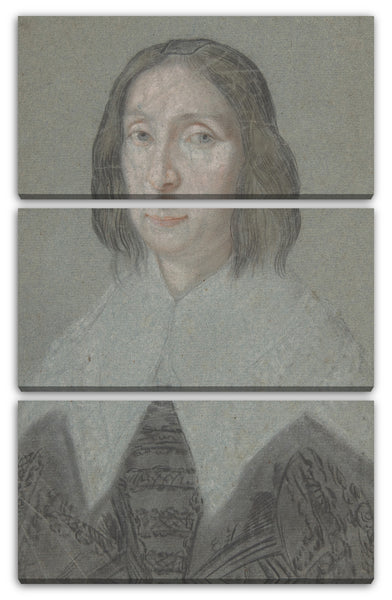 Leinwandbild Anonym, Französisch, 17. Jahrhundert - Portrait einer Frau