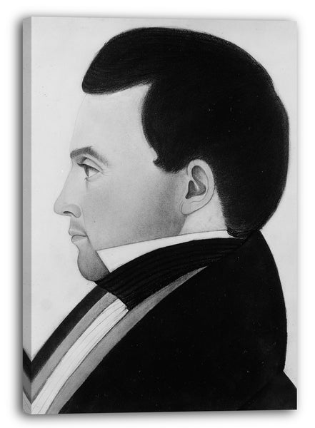 Leinwandbild ca. 1835 - Profil eines Mannes