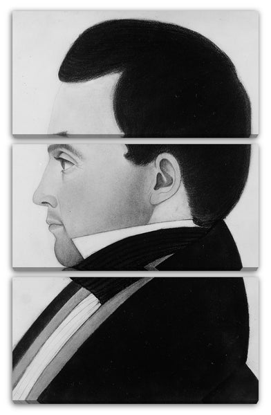Leinwandbild ca. 1835 - Profil eines Mannes