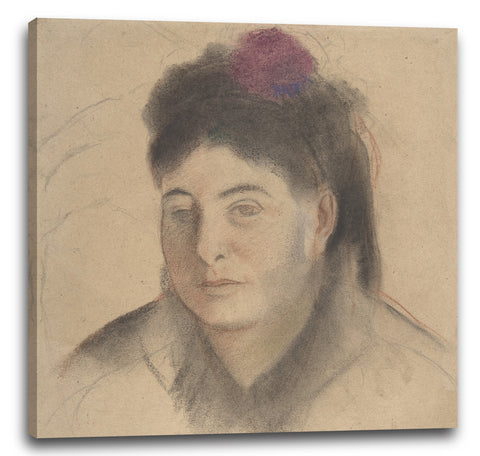 Leinwandbild Edgar Degas - Madame Loubens