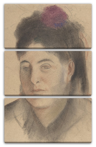 Leinwandbild Edgar Degas - Madame Loubens