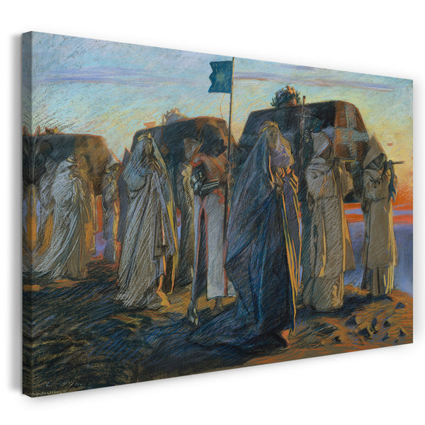 Leinwandbild Edwin Austin Abtei - Trauergesang der drei Königinnen