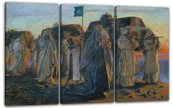 Leinwandbild Edwin Austin Abtei - Trauergesang der drei Königinnen