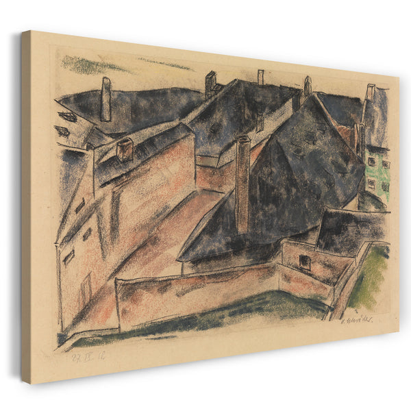Leinwandbild Heinrich Schröder - Dächer