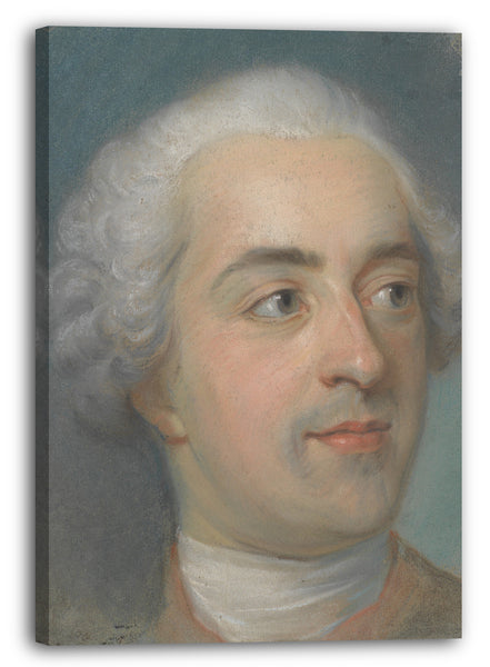 Leinwandbild Maurice Quentin de La Tour - Vorbereitung für ein Porträt von Louis XV (1710-1774)