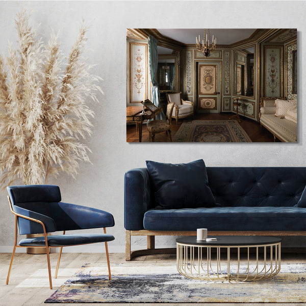 Leinwandbild Pierre-Adrien Paris - Boudoir aus dem Hôtel de Crillon