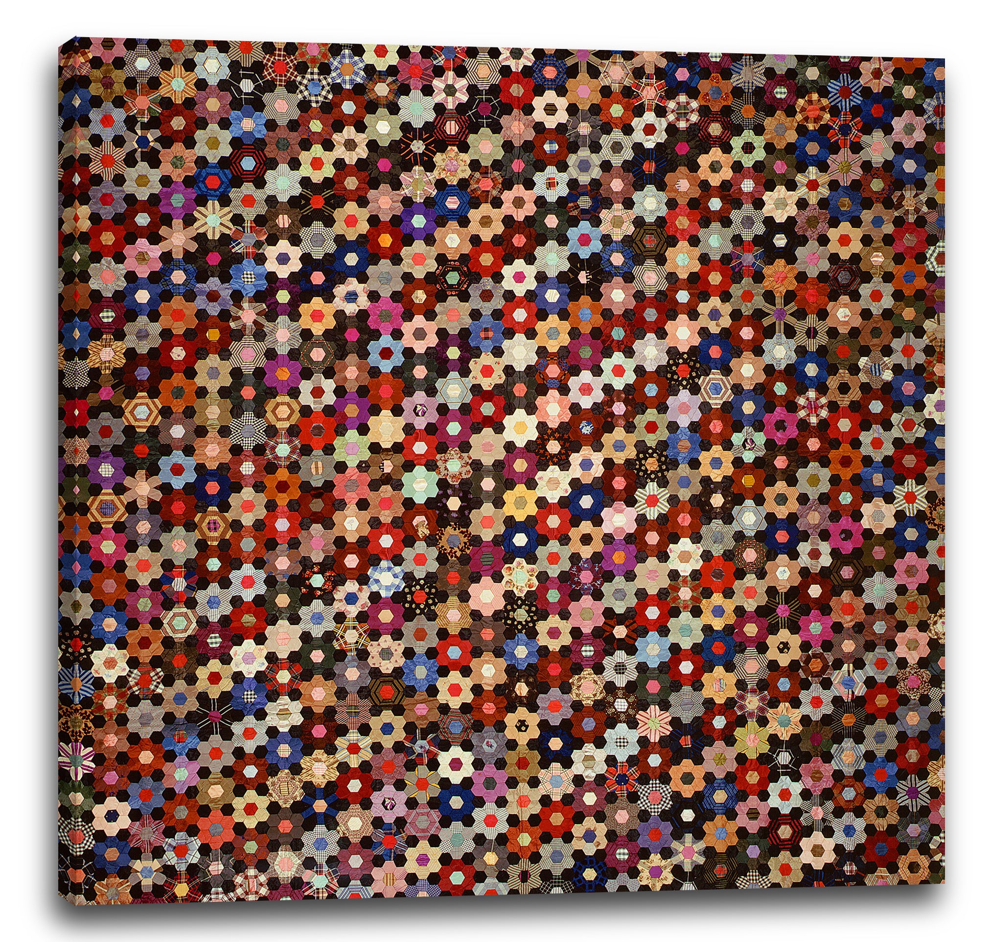 Leinwandbild Anne Aufnahme - Steppdecke, Hexagon oder Mosaikmuster