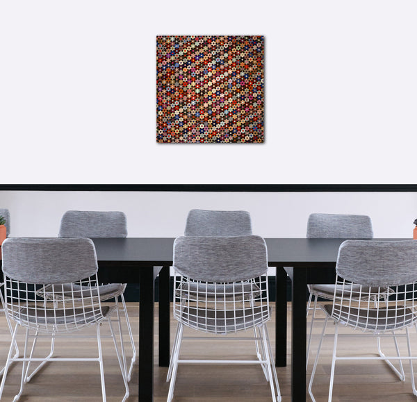 Leinwandbild Anne Aufnahme - Steppdecke, Hexagon oder Mosaikmuster