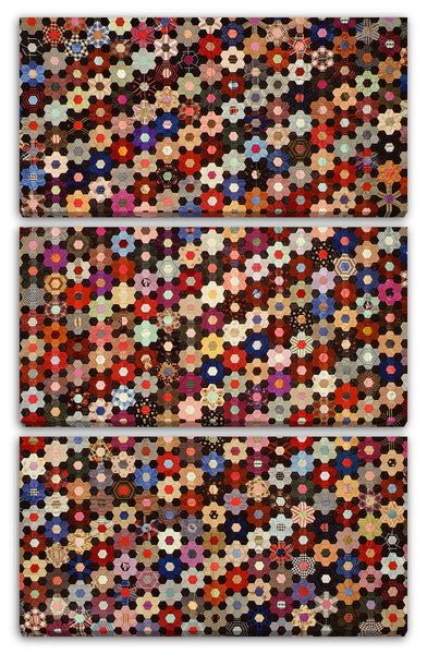 Leinwandbild Anne Aufnahme - Steppdecke, Hexagon oder Mosaikmuster