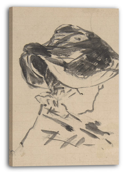 Leinwandbild Edouard Manet - Suzanne Manet im Bellevue